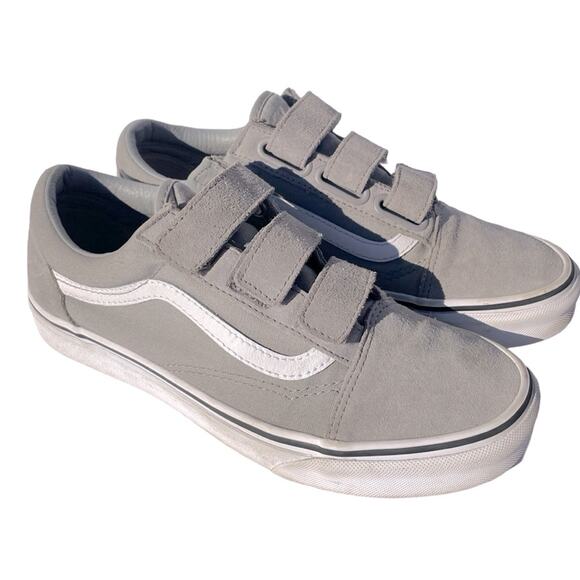 Vans Old Skool V Suede Canvas Drizzle Grey Size 6.5 Men’s - Picture 1 of 12